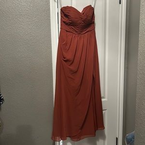 Azazie Terracotta Bridesmaid dress